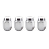 McGard Hex Lug Nut (Cone Seat) M12X1.25 / 13/16 Hex / 1.28in. Length (4-Pack) - Chrome - 64003