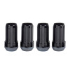 McGard SplineDrive Lug Nut (Cone Seat) M14X1.5 / 1.935in. Length (4-Pack) - Black (Req. Tool) - 65310BK