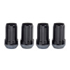 McGard SplineDrive Lug Nut (Cone Seat) M14X1.5 / 1.648in. Length (4-Pack) - Black (Req. Tool) - 65315BK