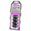 McGard SplineDrive Lug Nut (Cone Seat) M12X1.25 / 1.24in. Length (4-Pack) - Black (Req. Tool) - 65354BK