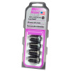 McGard SplineDrive Lug Nut (Cone Seat) M12X1.5 / 1.24in. Length (4-Pack) - Black (Req. Tool) - 65357BK