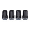 McGard SplineDrive Lug Nut (Cone Seat) M12X1.5 / 1.24in. Length (4-Pack) - Black (Req. Tool) - 65357BK