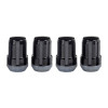 McGard SplineDrive Lug Nut (Cone Seat) M12X1.5 / 1.24in. Length (4-Pack) - Black (Req. Tool) - 65357BK