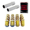 McGard SplineDrive Tuner 4 Lug Install Kit w/Locks & Tool (Cone) M12X1.25 / 13/16 Hex - Gold - 65454GD