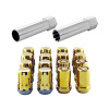McGard SplineDrive Tuner 4 Lug Install Kit w/Locks & Tool (Cone) M12x1.25 / 13/16 Hex - Gold (CS) - 65454GDC