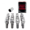 McGard 5 Lug Hex Install Kit w/Locks (Cone Seat Bolt) M12X1.5 / 17mm Hex / 25.5mm Shank L. - Chrome - 67179