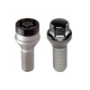 McGard 5 Lug Hex Install Kit w/Locks (Cone Seat Bolt) M14X1.25 / 17mm Hex / 27.5mm Shank L. - Black - 67226BK