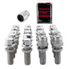 McGard 5 Lug Hex Install Kit w/Locks (Radius Seat Bolt) M14X1.5 / 17mm Hex / 35.4mm Shank L - Chrome - 68032