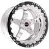 Weld Wheels S71 Polished Beadlock 17x11 Rear Wheel - C6 / C7 Corvette Z06