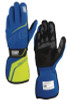 OMP TECNICA GLOVES FIA 8856-2018 BLUE / YELLOW SZ XS - IB0-0779-A01-044-XS Photo - Primary