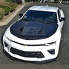 EOS T6 Style Front Splitter - Matte Black - 16-24 Camaro SS (FLIP-139-ABS)