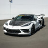EOS Track Edition Carbon Fiber Double Sided Hood - C8 Corvette (HOOD-1282-BKCF)