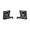 EOS Extended Rear Splash Guards - Matte Black - C8 Corvette Z06 (MF-1266-ABS)