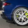 EOS Extended Rear Splash Guards - Matte Black - C8 Corvette Z06 (MF-1266-ABS)