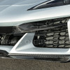 EOS Front Grill Guard Covers w/o Camera - Carbon Fiber - C8 Corvette Z06 (VENT-1320-BKCF)
