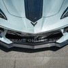 EOS 5VM Style Front Splitter 2 Piece - Carbon Fiber - C8 Corvette (FLIP-276-BKCF)