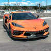 EOS 5VM Style Front Splitter 2 Piece - Carbon  Flash Metallic - C8 Corvette