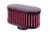 Airaid Rubber Top 1in ID - Push On 4in x 2in Oval OD 2in Tall Breather Filter - 771-481