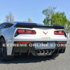 EOS Rear Bumper Fins - Carbon Flash - C7 Stingray / GS / Z06