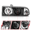 ANZO 1998-2005 Chevrolet S-10 Projector Headlights w/ Halo Black - 111015