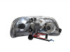 ANZO 1997.5-2003 Ford F-150 Projector Headlights w/ Halo and LED Black 1pc - 111031