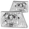 ANZO 1998-2000 Ford Ranger Crystal Headlights Chrome - 111037
