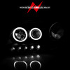 ANZO 1997-2003 Ford F-150 Projector Headlights w/ Halo Black (CCFL) - 111097