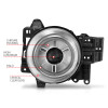 ANZO 2007-2013 Toyota Fj Cruiser Projector Headlights w/ Halo Chrome - 111115