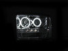ANZO 2005-2007 Ford Excursion Projector Headlights w/ Halo Chrome w/ LED Strip (CCFL) 1pc - 111118