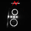 ANZO 2007-2013 Chevrolet Silverado 1500 Projector Headlights w/ Halo Black - 111200