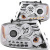 ANZO 2004-2008 Ford F-150 Projector Headlights w/ Halo and LED Chrome G2 - 111203