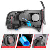ANZO 1994-2001 Dodge Ram Crystal Headlights Black w/ LED - 111205