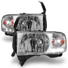 ANZO 1994-2001 Dodge Ram Crystal Headlights Chrome w/ LED - 111206