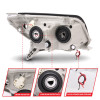 ANZO 2006-2009 Toyota 4Runner Projector Headlights w/ Halo Black - 111320