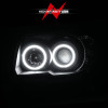 ANZO 2006-2009 Toyota 4Runner Projector Headlights w/ Halo Black - 111320