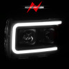 ANZO 2015+ GMC Canyon Projector Headlights w/ Plank Style Design Black w/ Amber - 111381