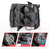 ANZO 2007-2013 Chevrolet Silverado 1500/2500 Projector Headlights w/ U-Bar Switchback Black w/ Amber - 111384