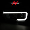 ANZO 2016-2017 Toyota Tacoma Projector Headlights w/ Plank Style Switchback Black w/ Amber - 111396