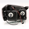 ANZO 2005-2007 Dodge Magnum Crystal Headlight  Black Amber - 111425