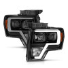 ANZO 2009-2014 Ford F-150 Projector Light Bar H.L Black Amber - 111443