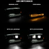 ANZO 2009-2018 Dodge Ram 1500 Led Projector Plank Style Switchback H.L Halo Black Amber (OE Style) - 111464