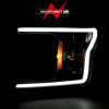 ANZO 2018-2019 Ford F-150 Projector Plank Style H.L. Black Amber (Without Switchback) - 111467