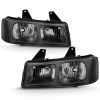 ANZO 2003-2017 Chevy Express Crystal Headlight Black - 111474