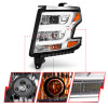 ANZO 2015-2020 Chevy Tahoe Projector Headlights Plank Style Chrome w/DRL - 111493