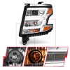 ANZO 2015-2020 Chevy Tahoe Projector Headlights Plank Style Chrome w/DRL - 111493