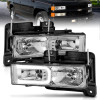 ANZO 1999-2000 Cadillac Escalade Crystal Headlights - 111499