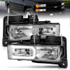 ANZO 1999-2000 Cadillac Escalade Crystal Headlights - 111499