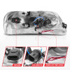 ANZO 1997-2003 Ford F-150 Projector Headlights w/ Light Bar Chrome Housing - 111504