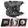 Anzo 18-20 Ford F-150 Full Led Projector Light Bar Headlights Black Amber - 111519