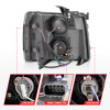 ANZO 2007-2013 Chevrolet Silverado 1500 Projector w/ Light Bar Chrome Housing w/ Sequential - 111546